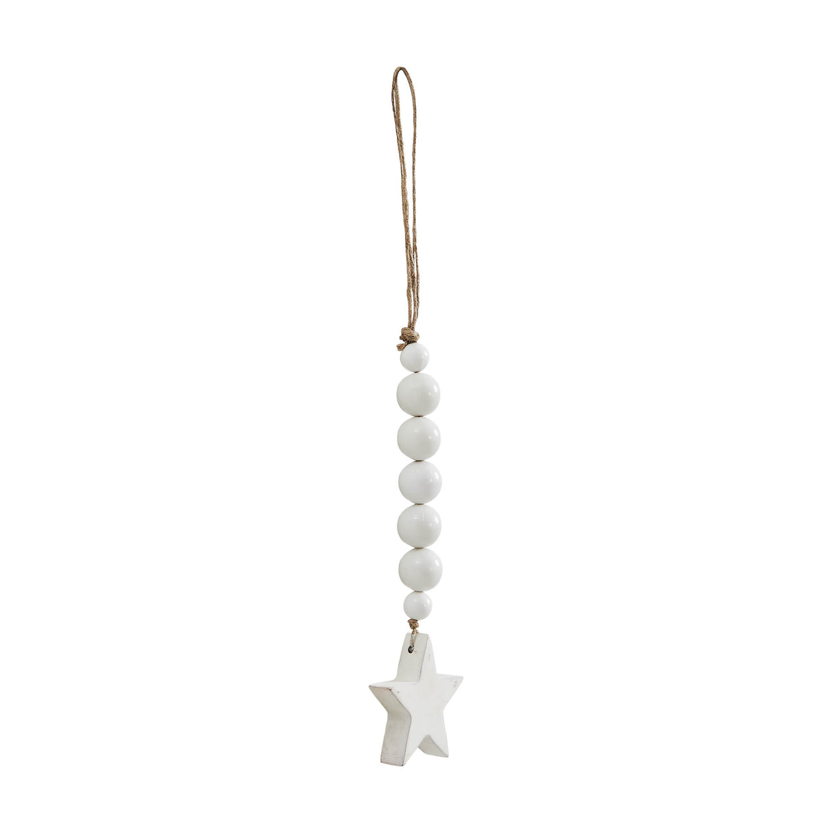 Star Ornament with Beads 6x2