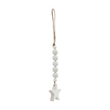 Star Ornament with Beads 6x2