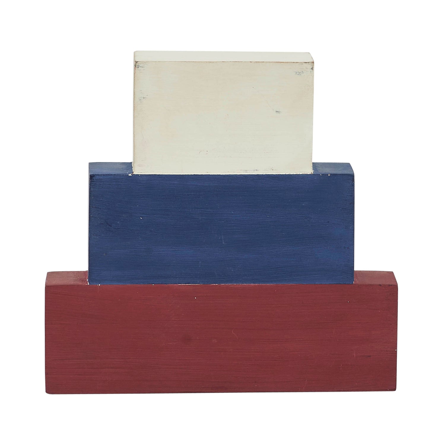 Vintage Old Glory w/ Flag MDF Block Sign 7.5x8x1.125