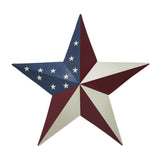 Painted Metal American Flag Theme Star