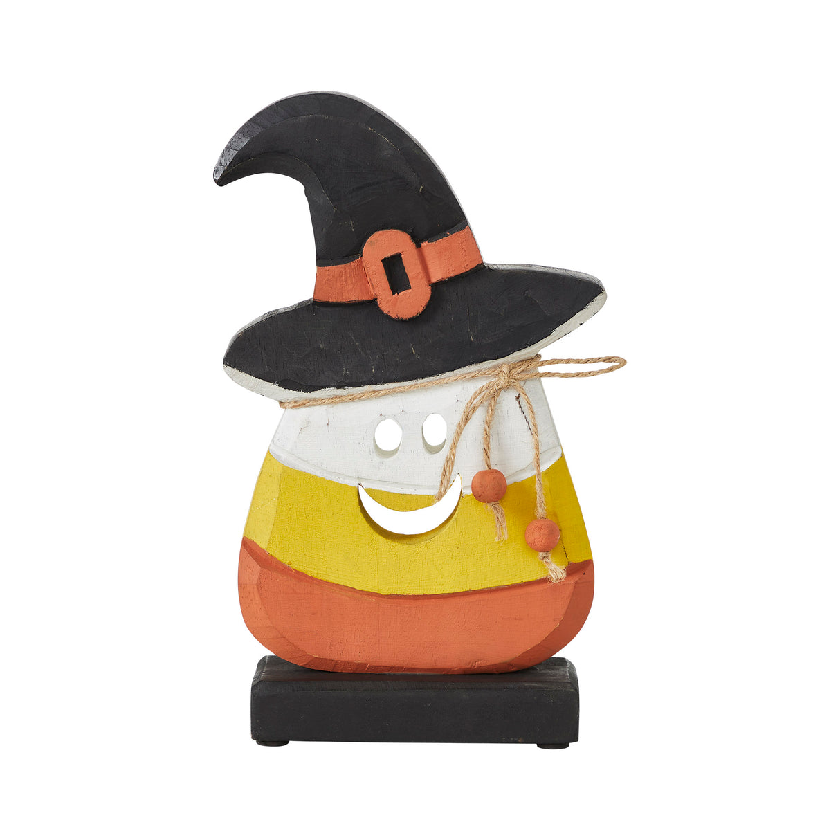 Trick or Treat Wooden Candy Corn 10x6.25x2