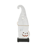 Happy Jack-O-Lantern Wooden Ghost 12.5x4.25x2