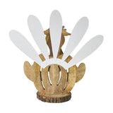 Whimsical Wooden Turkey 15.75x15.25x5.75