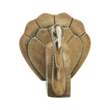 Wooden Turkey w/ Burnished Metal 6x8.5x6.5