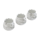 Jack-O-Lantern Candle Holder Set of 3 - 3x3.5x3.5