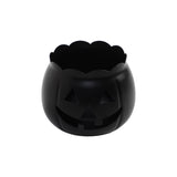 Jack-O-Lantern Candle Holder Black 4.25x5.25x5.25
