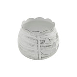 Jack-O-Lantern Candle Holder Antique White 4.25x5.25x5.25
