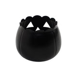 Jack-O-Lantern Candle Holder Black 6.25x7.5x7.5