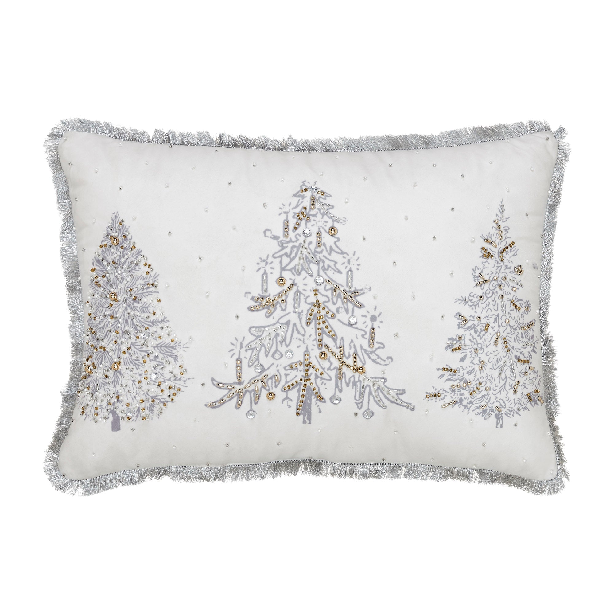 VHC Brands Christmas Embroidered Pillow - Thumbnail 3