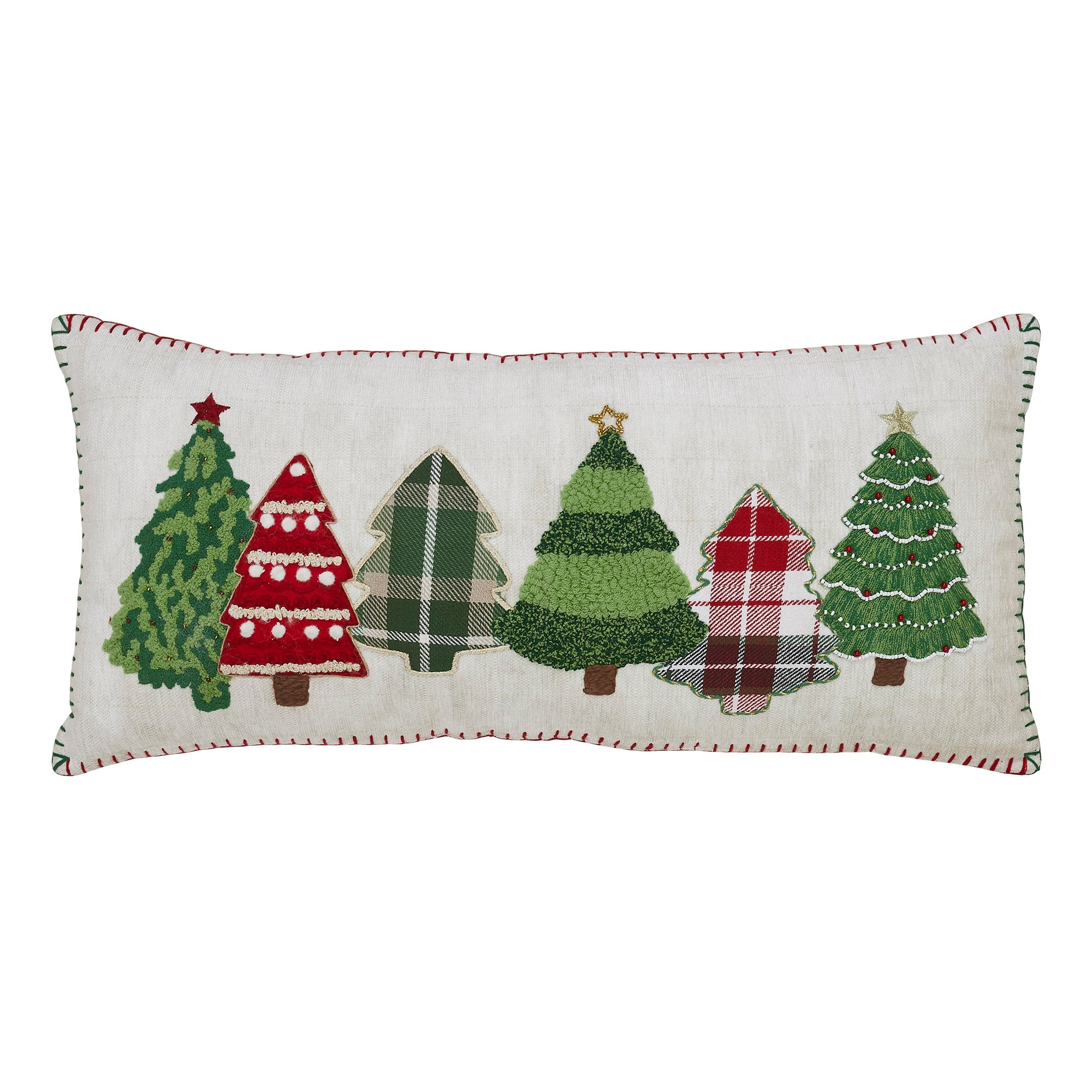 VHC Brands Applique Tree Pillow - Thumbnail 4