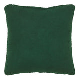 Cable Knit Sweater Pillow Green 18x18