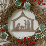 Nativity Ornament Feathered Finish