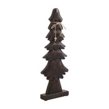 VHC Brands 2PC Tidings Timber Dark Wooden Tree ,Small and Large
