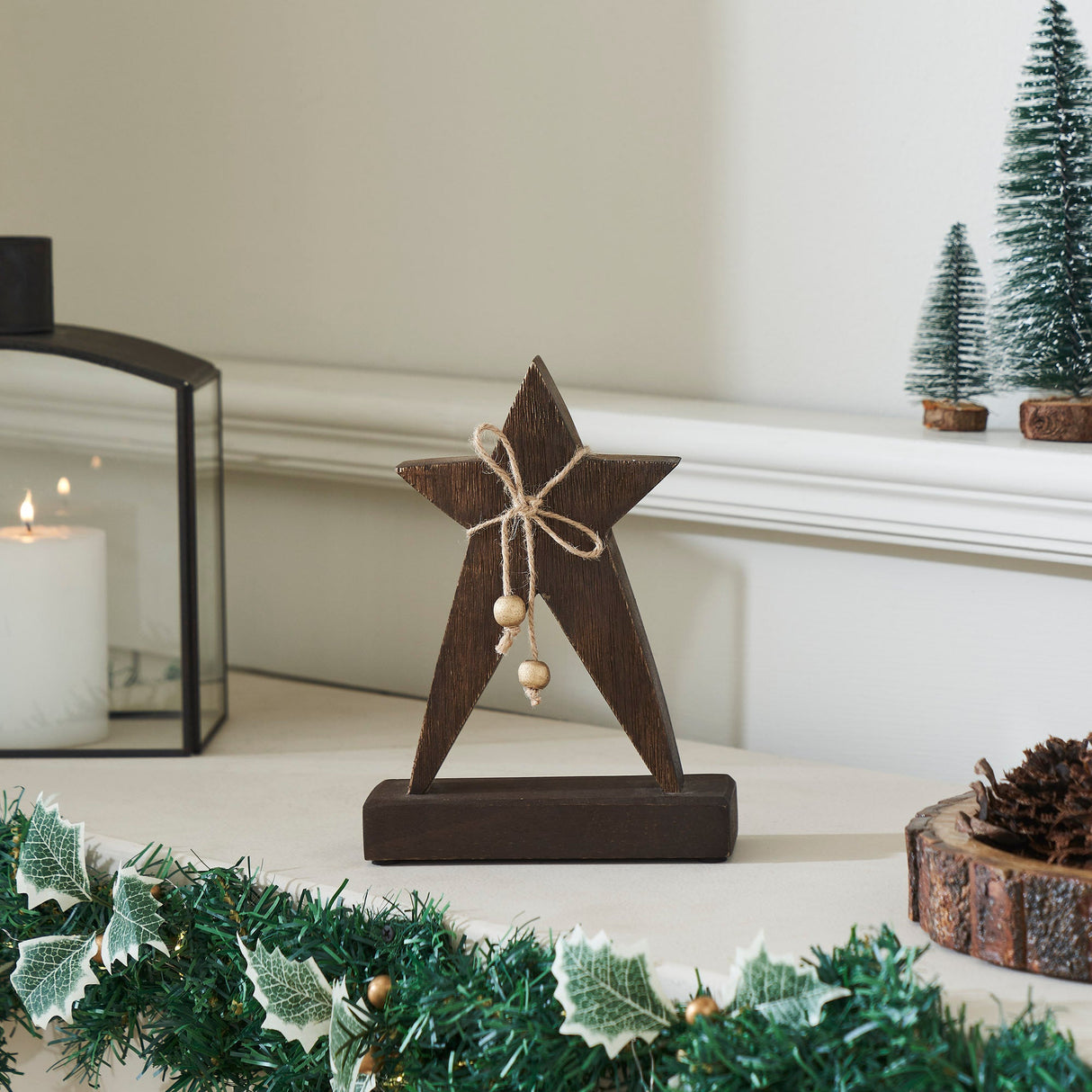 Primitive Wonder Dark Wooden Star