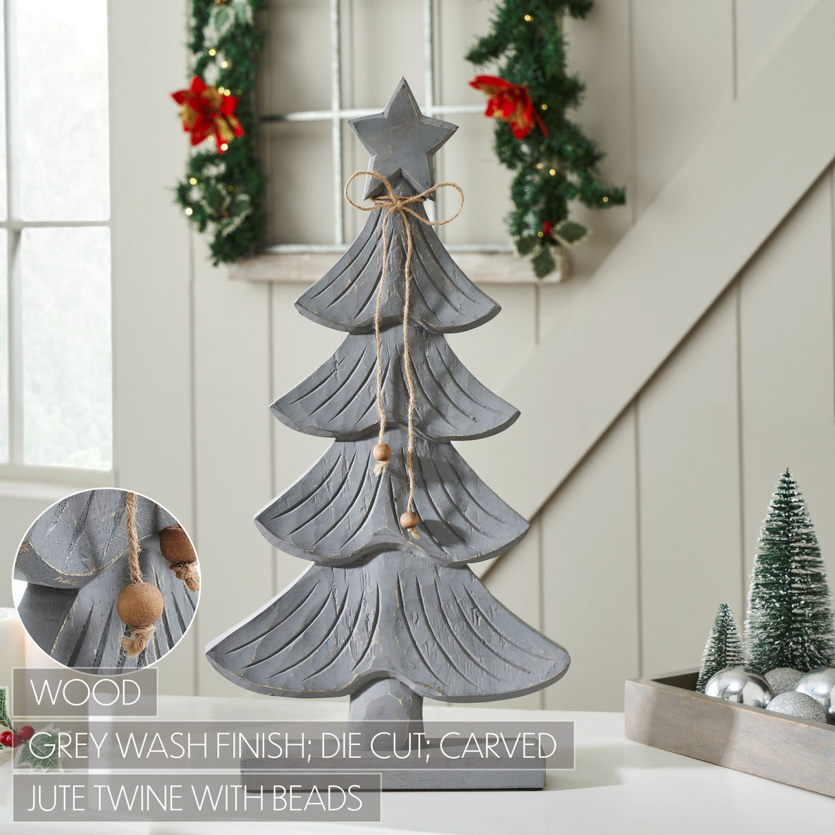 Starry Pine Distressed Grey Wooden