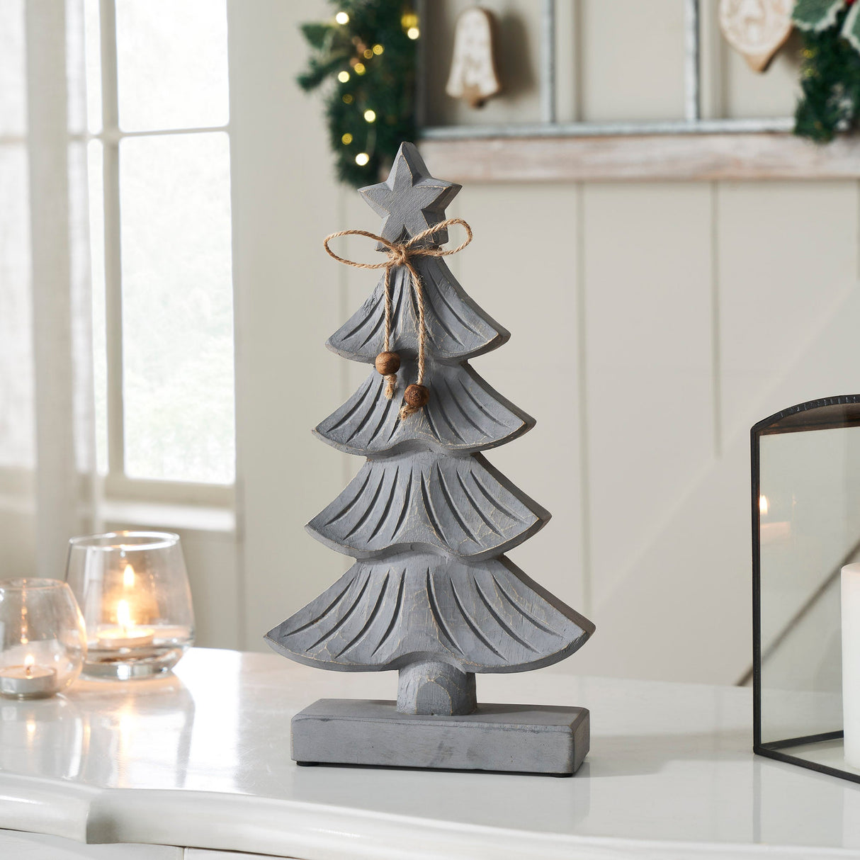 Starry Pine Distressed Grey Wooden