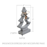 Jinglewood Distressed Grey Wooden Tree