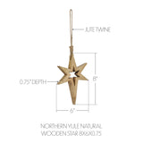 Northern Yule Wooden Star