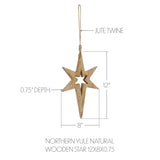 Northern Yule Wooden Star