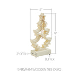 VHC Brands 2PC Everwhim Wooden Tree ,Small and Large