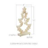 VHC Brands 2PC Everwhim Wooden Tree ,Small and Large