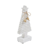 VHC Brands 3PC Starbright Distressed White Wooden Tree ,Small Meduim and Large