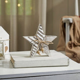 Winter Wonderland Distressed White Wooden Star