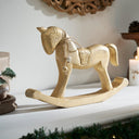 Wooden Rocking Horse Statuette 9.5x15x1.5