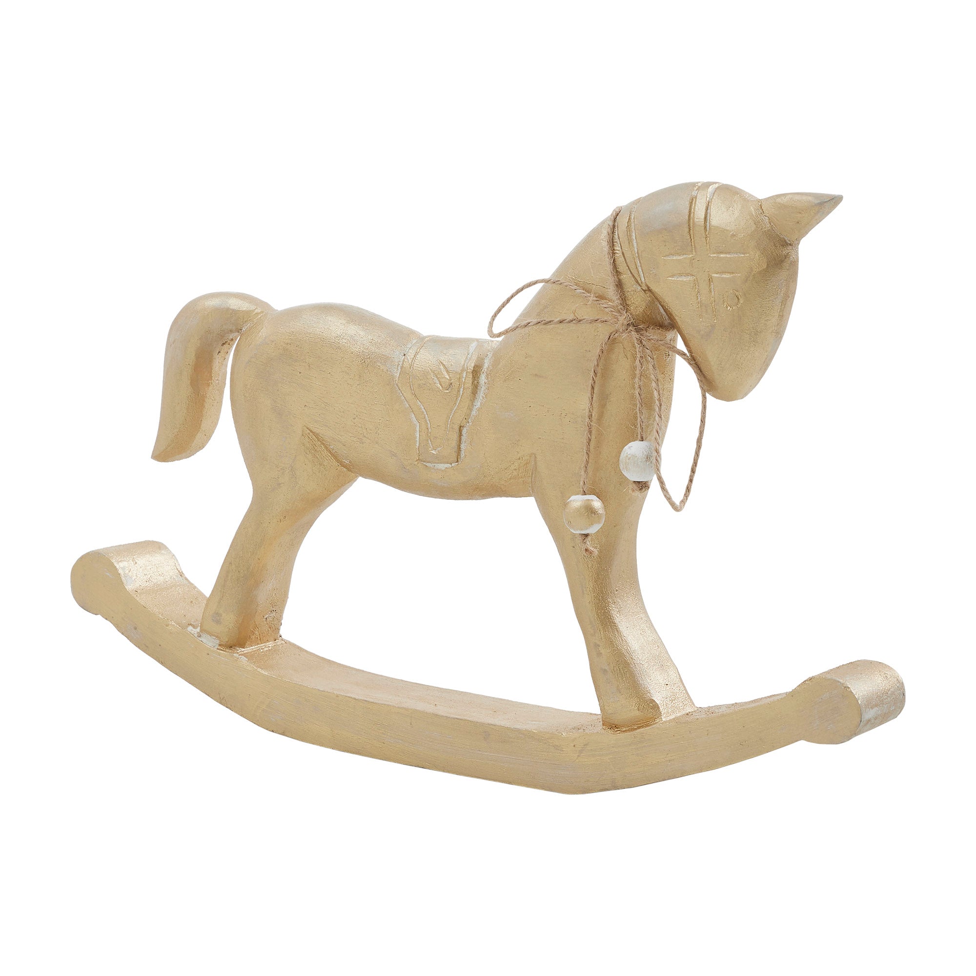 Wooden Rocking Horse Statuette 9.5x15x1.5 – VHC Brands Home Decor