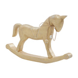 Wooden Rocking Horse Statuette 9.5x15x1.5