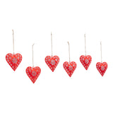 Metal Ornament Set of 6 - 4 inch