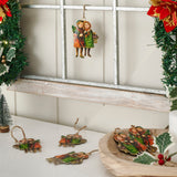 Winter Nostalgia Metal Ornament Set of 6 - 4.25 inch