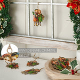Winter Nostalgia Metal Ornament Set of 6 - 4.25 inch