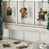 Children at Christmas Metal Ornaments Set of 6 - 4.25/4.5 inch