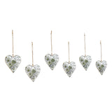Metal Ornament Set of 6 - 4 inch
