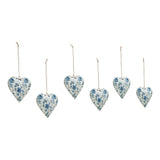 Metal Ornament Set of 6 - 4 inch