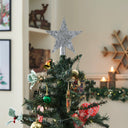 Punched Metal Star Tree Topper 6.75x6.75x1