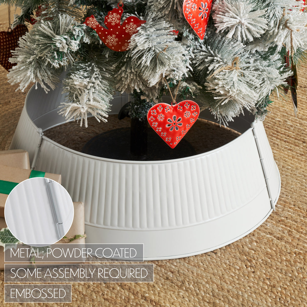 Ribbed Metal Tree Collar 7.5x24x24