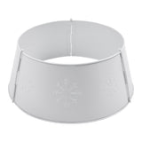 Stamped Snowflake Metal Tree Collar 8x20x20