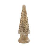 Natural Wooden Carved Cone Tree