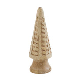 Natural Wooden Carved Cone Tree