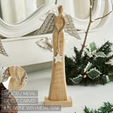 Heavenly Wings Natural Wooden Angel