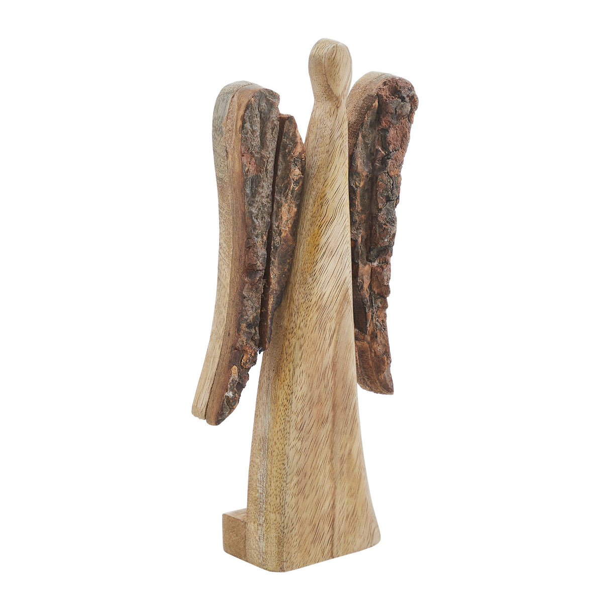 Natural and Dark Wooden Angel