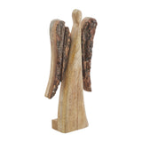 Natural and Dark Wooden Angel