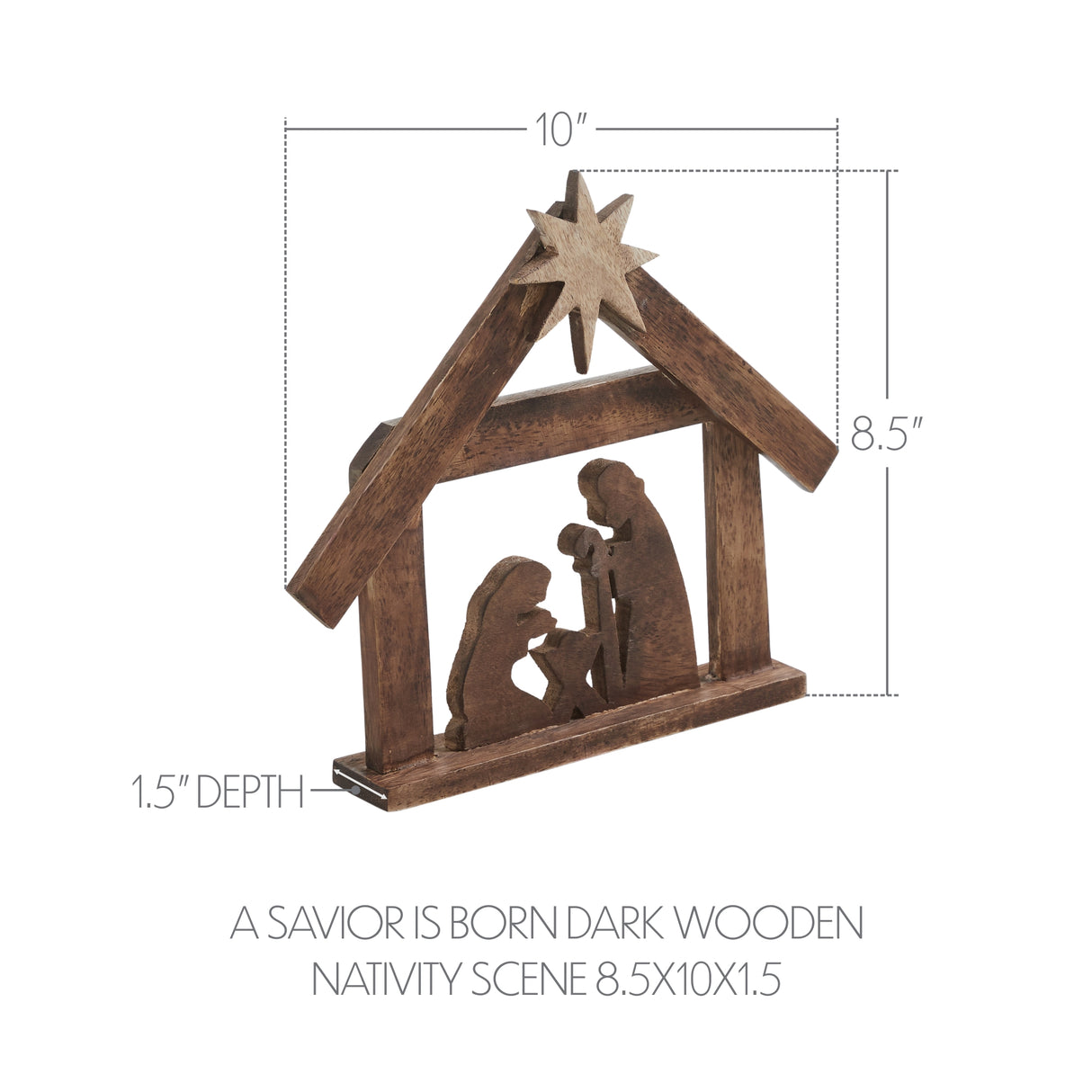 A Savior is Born Nativity Scene 8.5x10x1.5