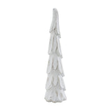 Distress White Wooden Cone Tree