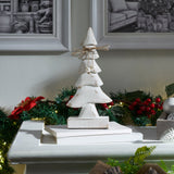 Pretty in Pearl Distressed White Wooden Tree Large