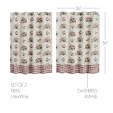 Rosehill Cottage Floral & Gingham Ruffled Cotton Tier Set