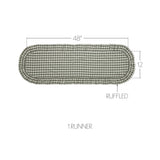 Rosehill Cottage Ruffled Cotton Table Runner