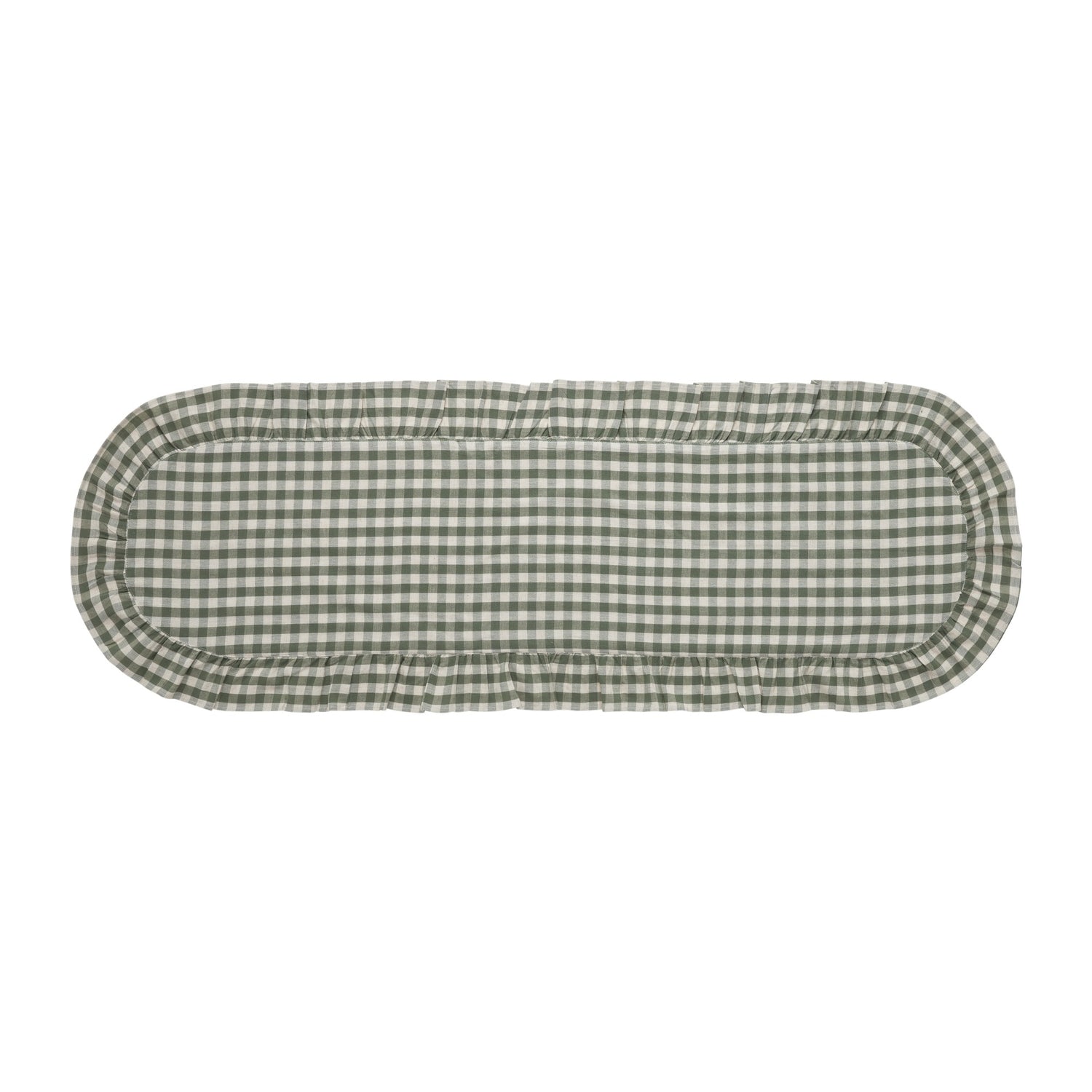 Rosehill Cottage Ruffled Cotton Table Runner